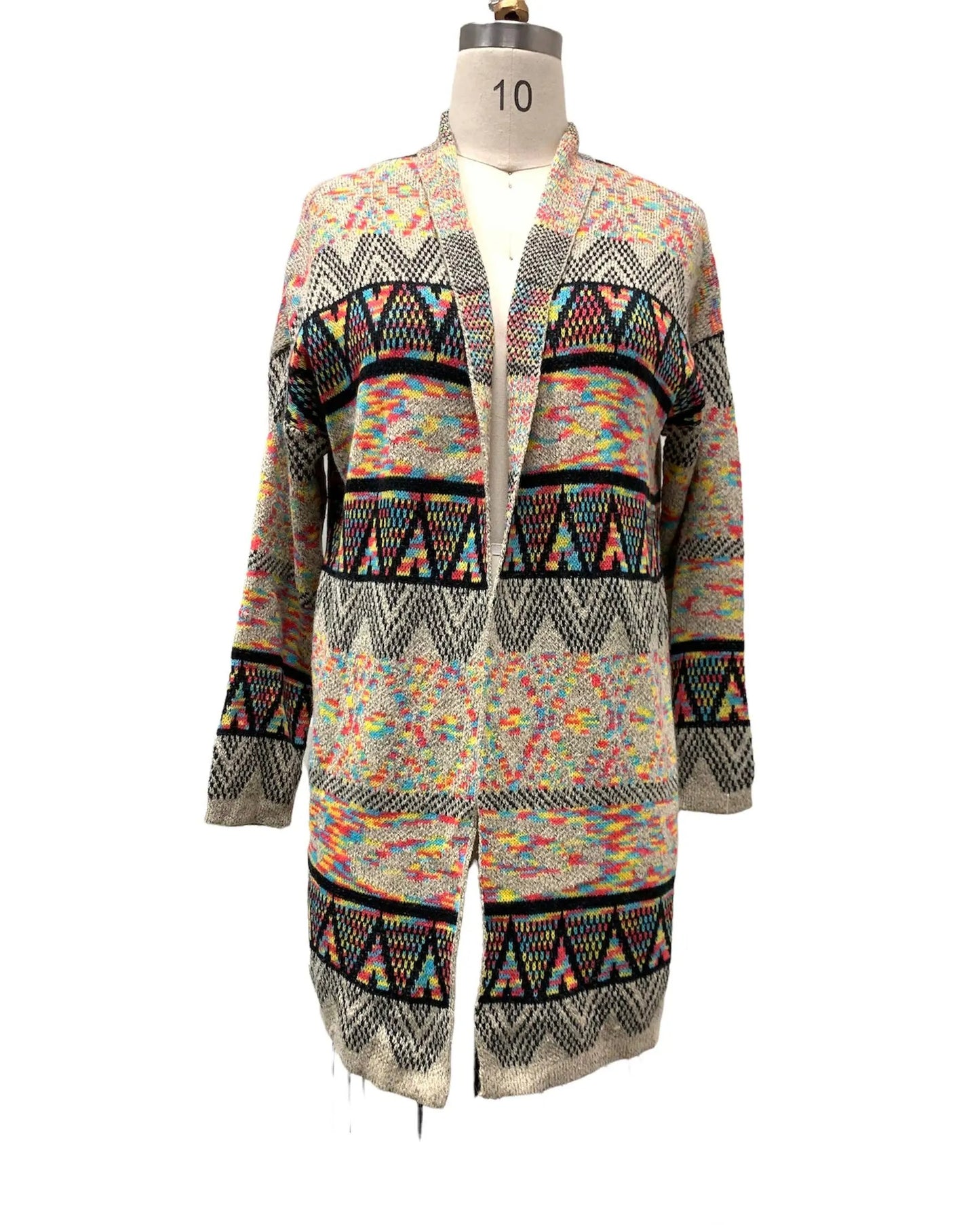 Women's Geometric Fair Isle Cardigan