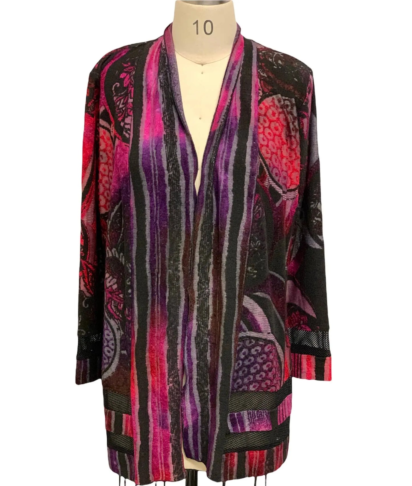 Women's Patchwork Open Front Cardigan