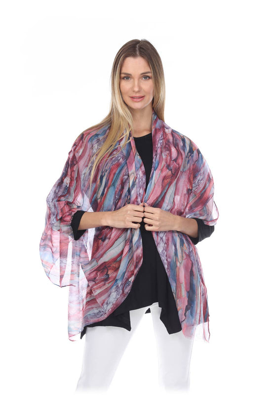 Sapphire Serenity Shawl - Kamana