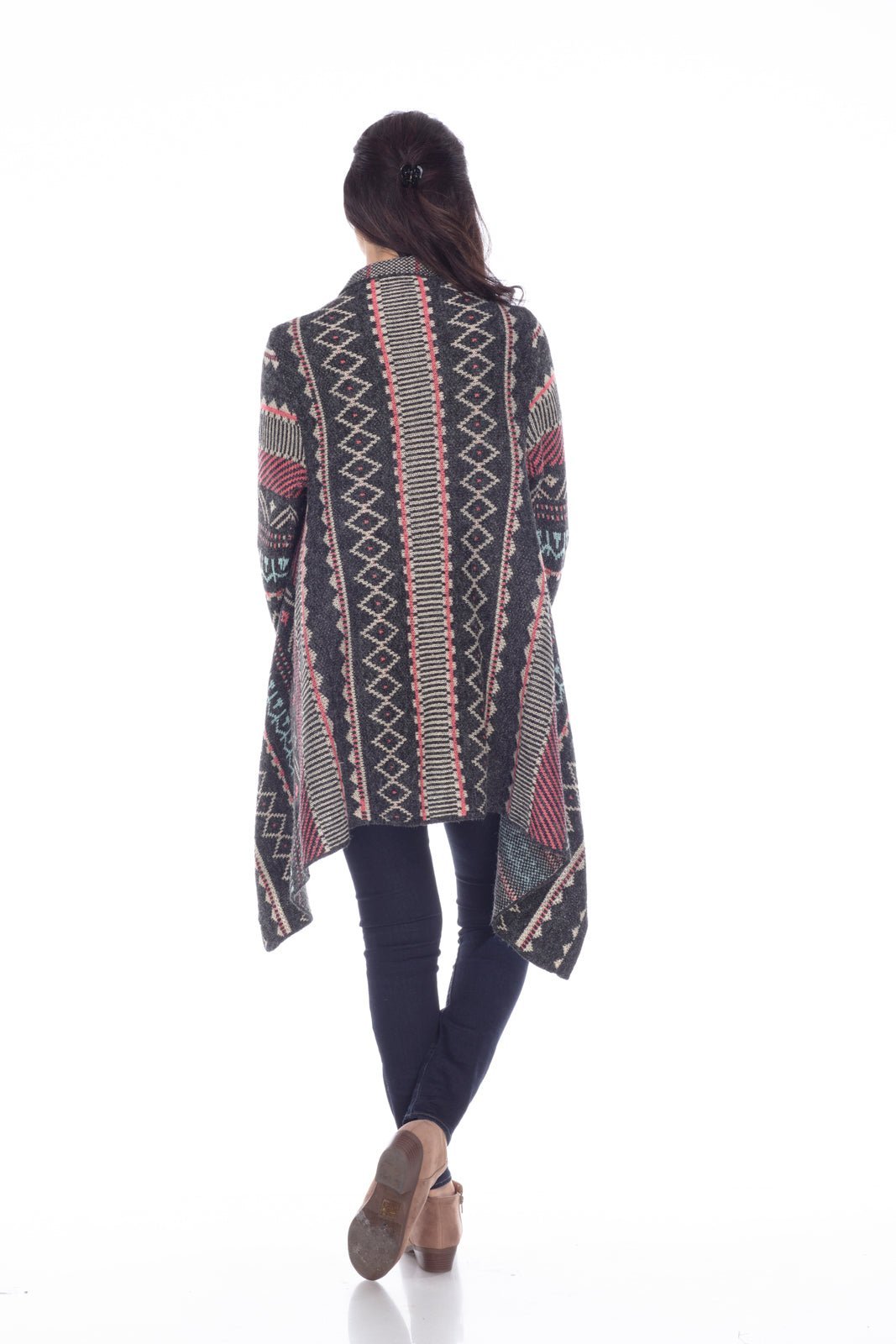 Desert Echo Open-Front Cardigan Sweater - Kamana