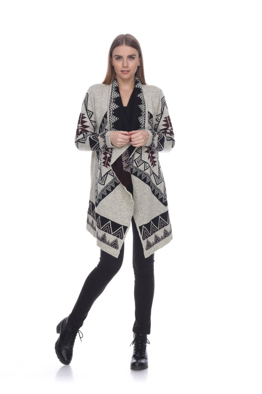 Canyon Harmony Open-Front Cardigan Sweater - Kamana