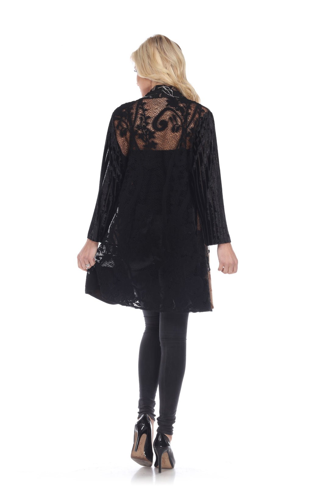 Light Weight Open Front Lace Cardigan - Kamana Clothing