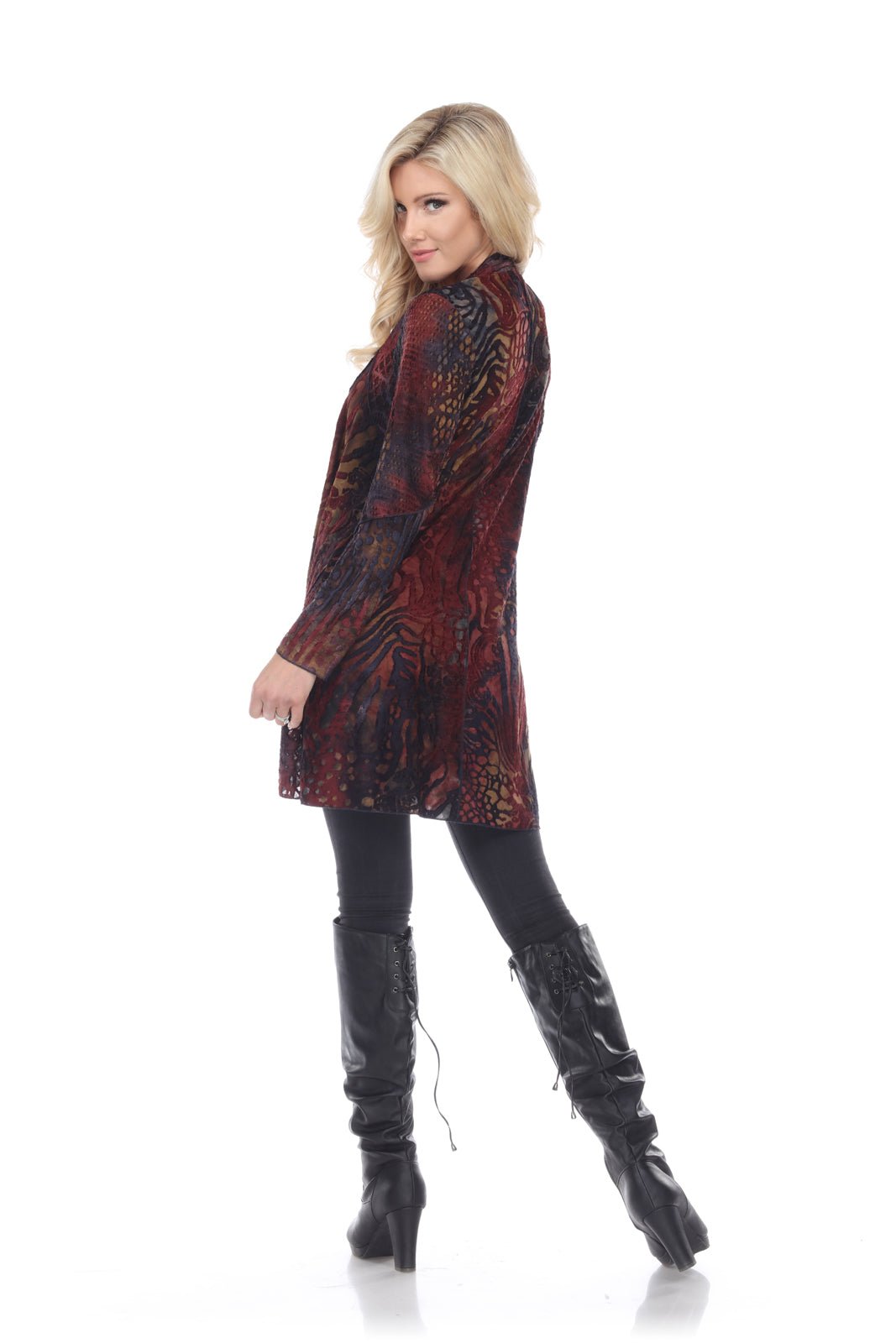 Multi Print Durga Cardigan - Kamana Clothing