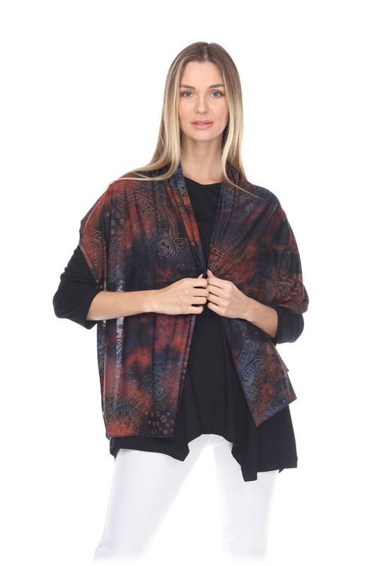 Bohemian Rhapsody Printed Shawl - Kamana