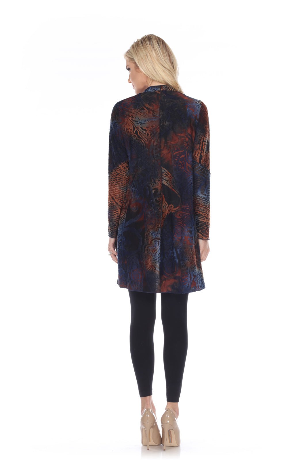 Razor Patch Brown/ Blue Cardigan - Kamana Clothing