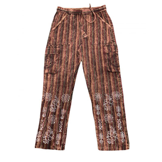 Cotton Box Pocket Drawstring Yoga Pants