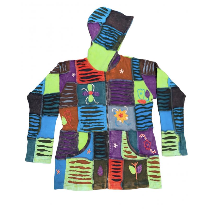 Cotton Patchwork Razor Cut Jacket DI76 LARGE