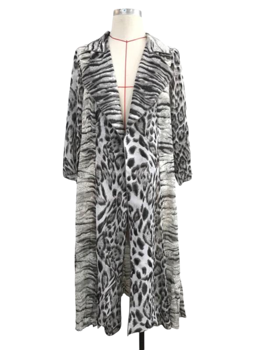 Women's Leopard Animal Print Long Cardigan