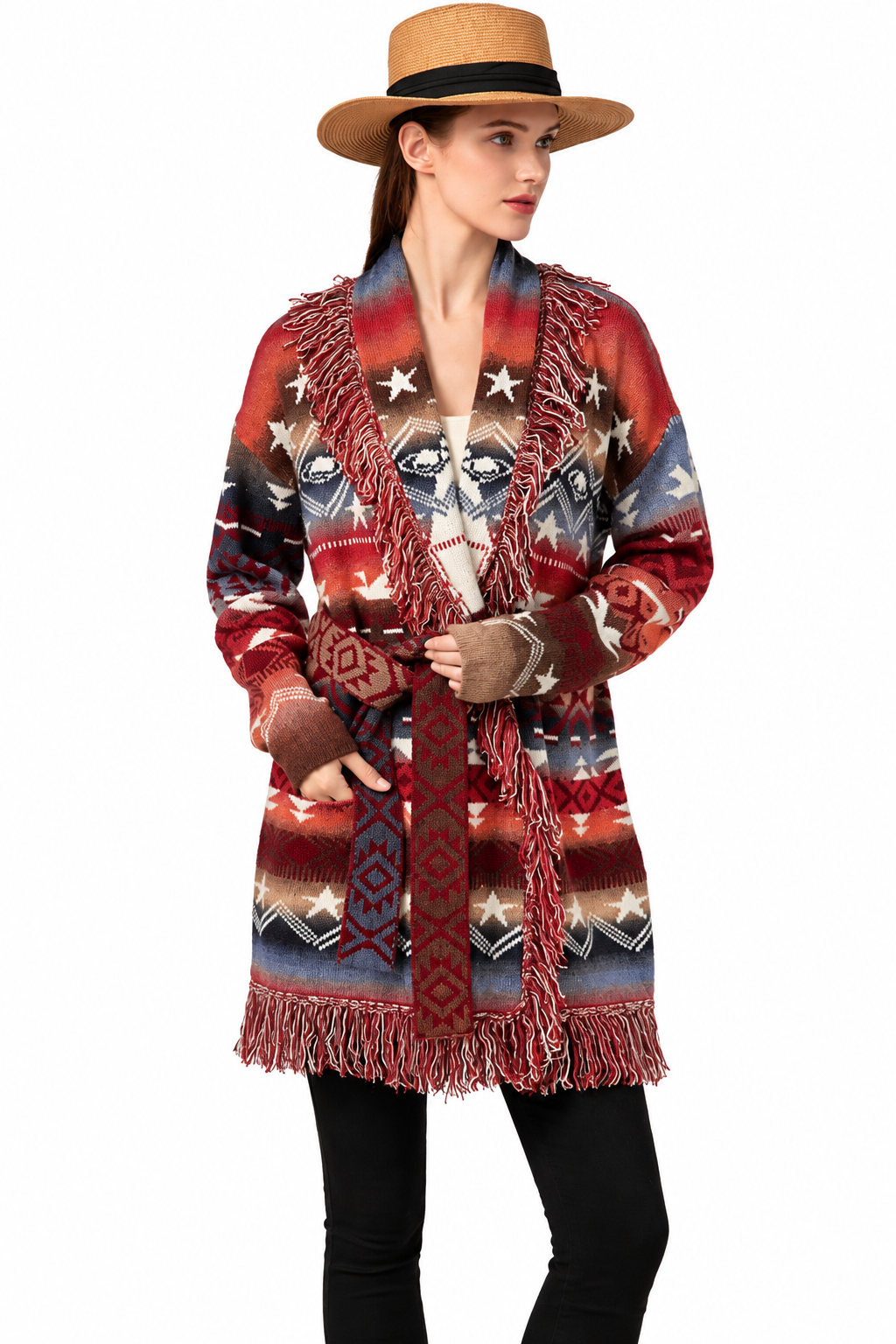 Women's Grand canyon Star Aztec sweater cardigan
