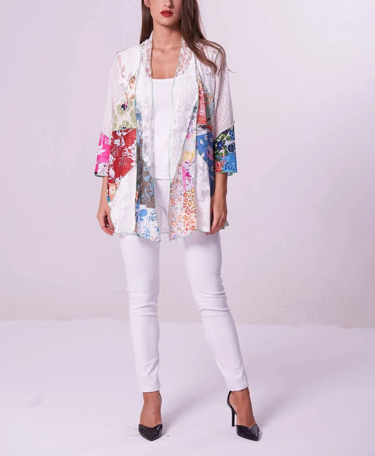 Women's Floral Patchwork Lace Cardigan