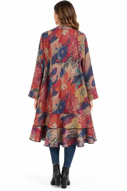 Women's suede Multi holiday long Jacket